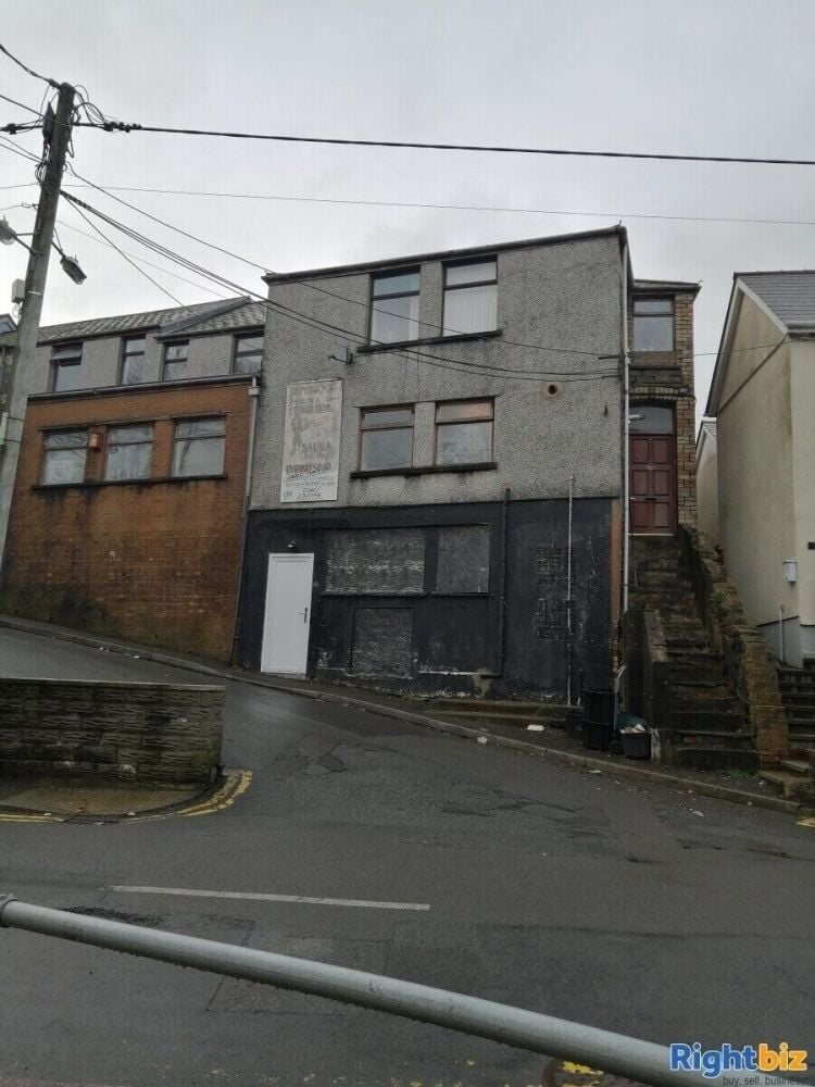 Versatile Commercial Building in Abertillery Blaenau Gwent Includes Two Large Flats Photo 1