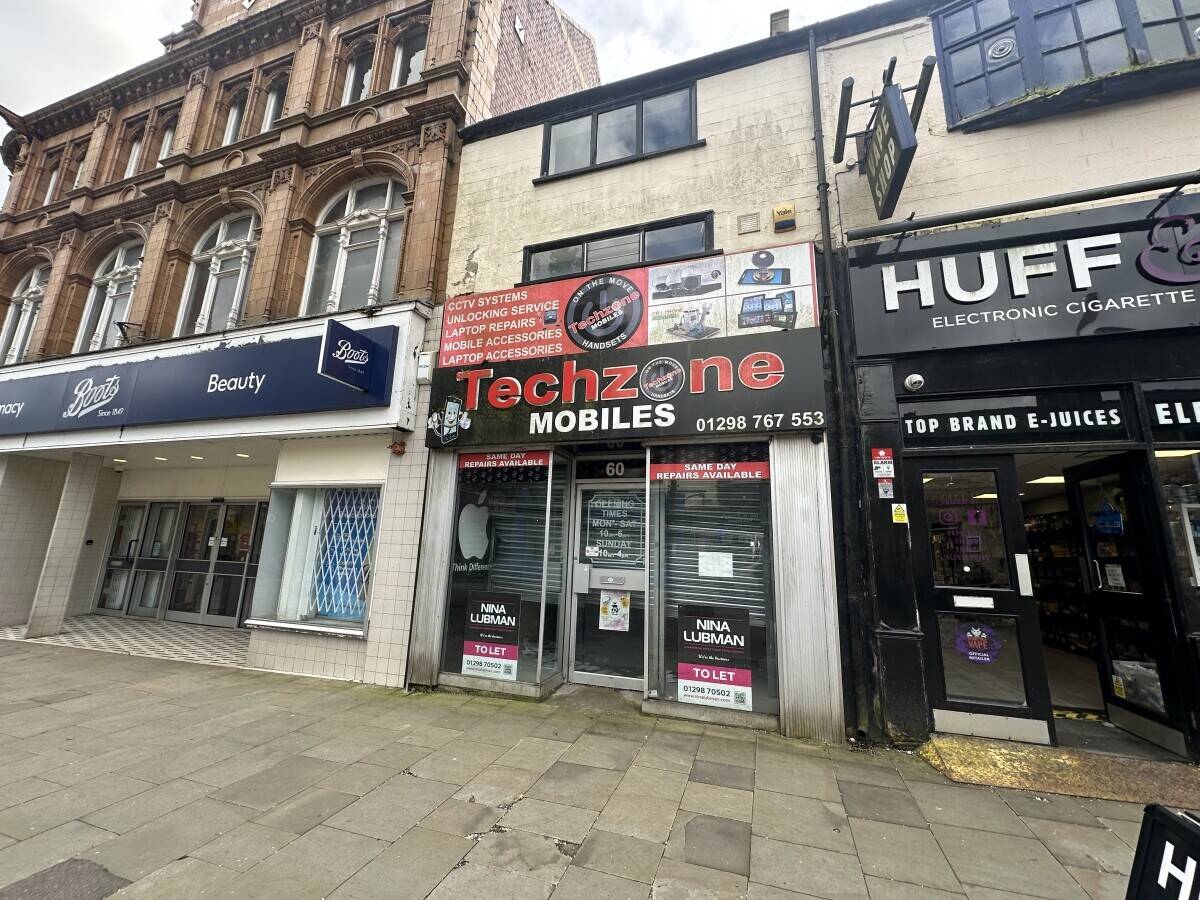 Prime Commercial Multi-Storey Property in Buxton's Spring Gardens Awaiting Tenants Photo 1
