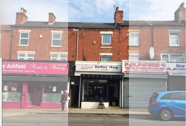 Prime Retail Property with Self-Contained Flat in Kirkby-in-Ashfield, Nottinghamshire For Sale Photo 1