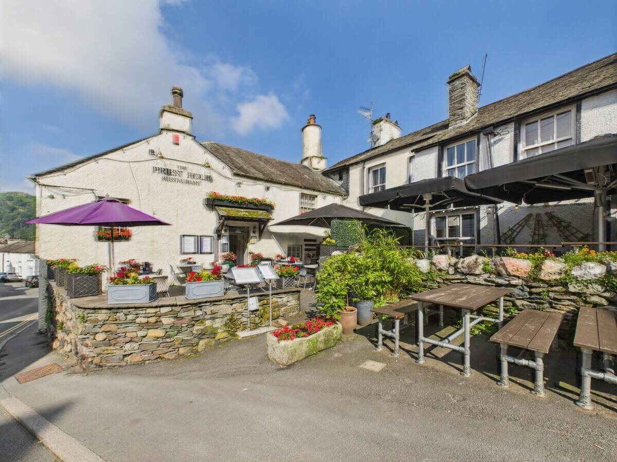 Historic restaurant for sale in Ambleside, Cumbria with unique atmosphere and outdoor seating. Photo 1