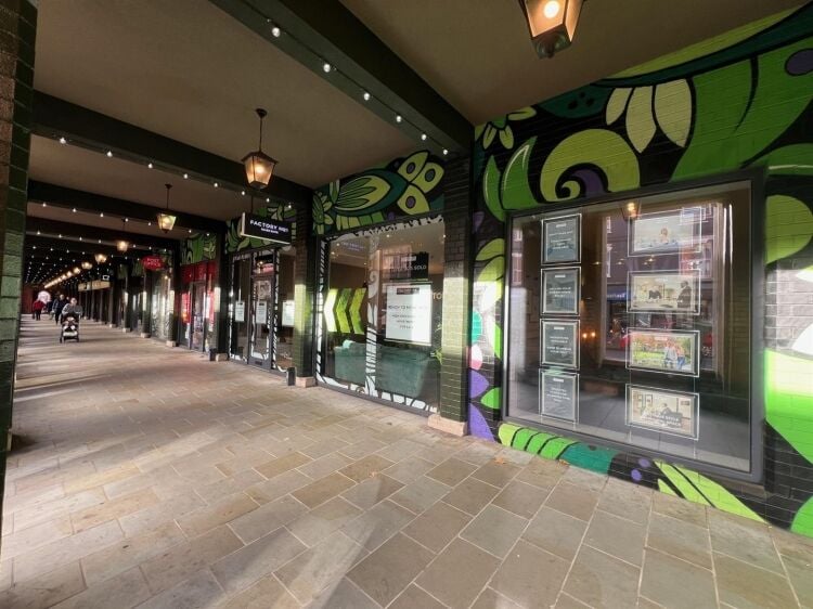 A modern retail unit of approximately 1,049 ft² situated in a busy trading position in imperial arcade, part of the city & country factory no. 1 Photo 1