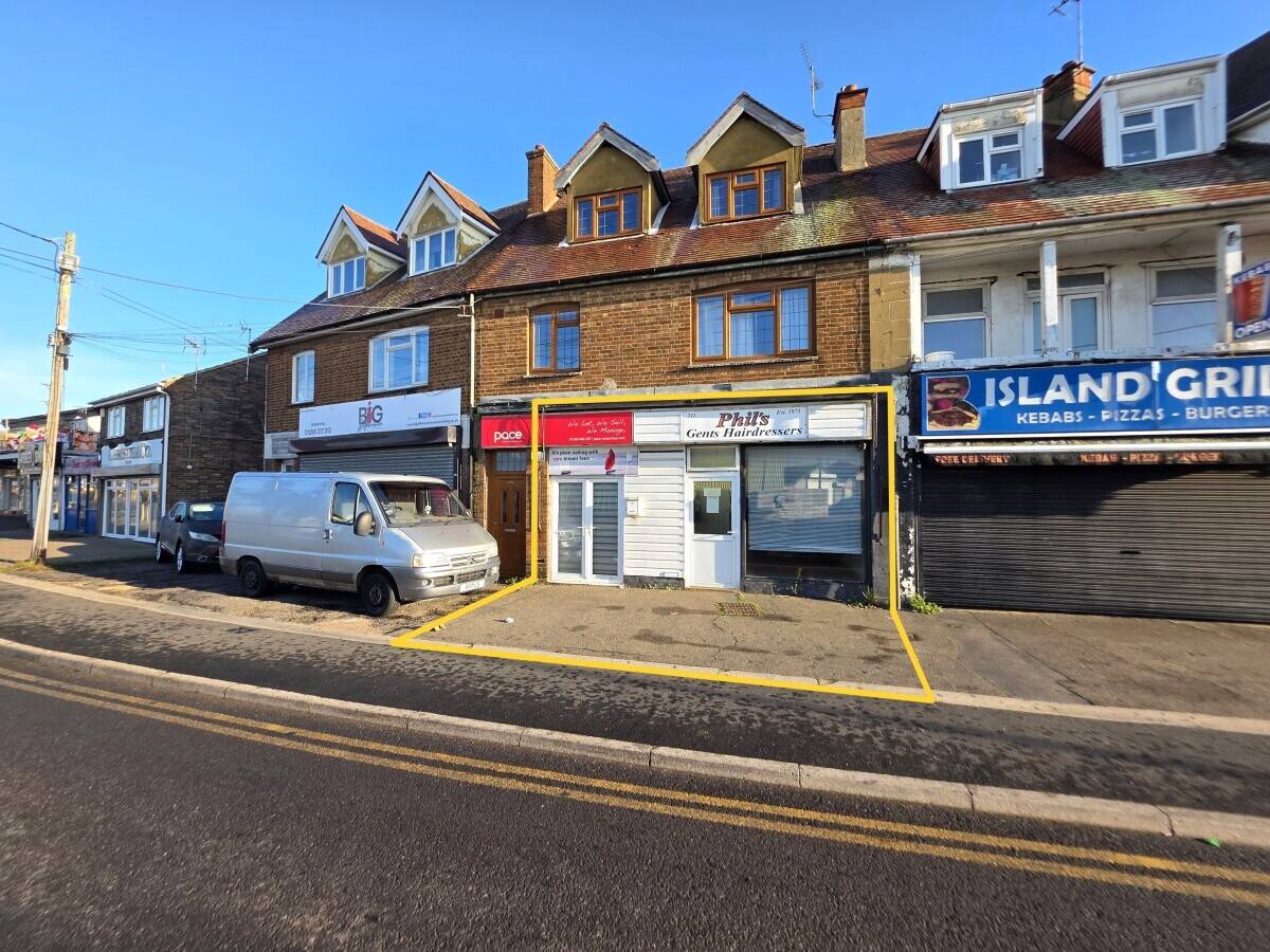 Freehold Shop for Sale in Canvey Island Essex with Two Retail Units and Storage Space Photo 1