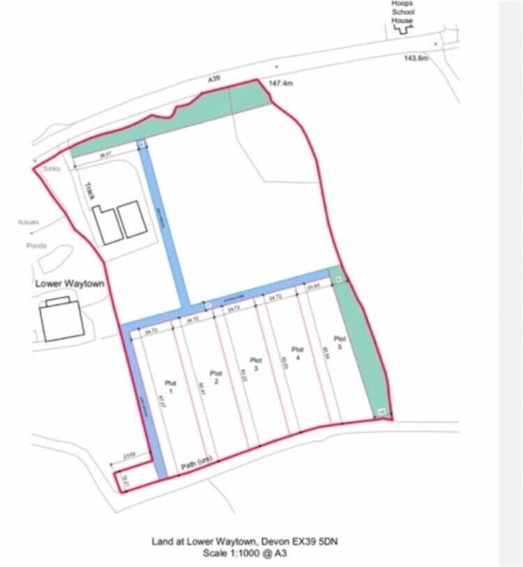Prime Sea-View Freehold Development Site of 0.5 Acres For Sale in Bideford, Devon Photo 1