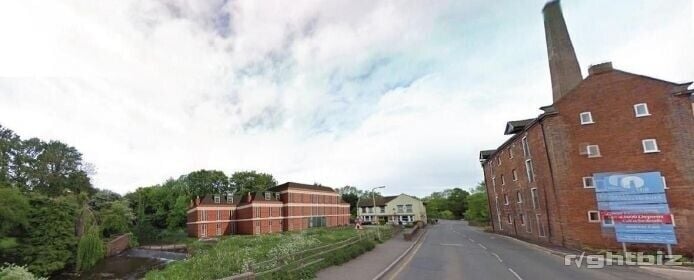 Prime Waterside Property in Wem Shropshire - 1.2 Acres with Planning Permission for 50 Studio Apart Photo 1
