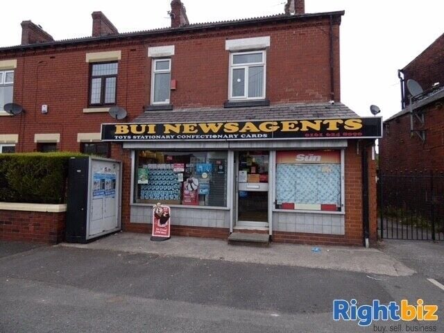 Thriving Newsagent Business with 4-Bedroom Accommodation in Oldham Manchester Photo 1