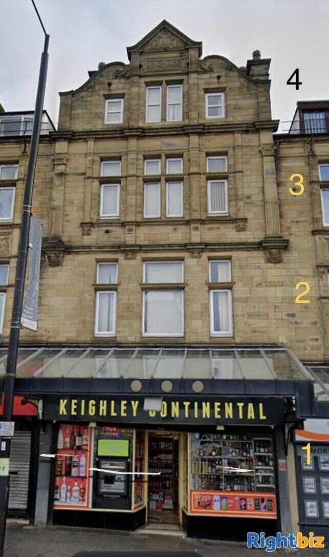 Prime Location Freehold Shop Plus Three Studio Flats in Keighley, West Yorkshire for Sale Photo 2