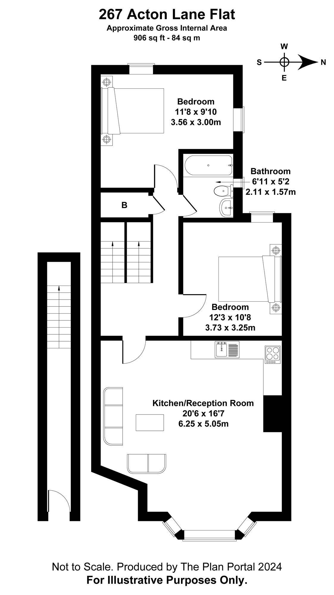 Freehold Semi Commercial Property with 2 Bed Flat for Sale in Acton London Photo 11