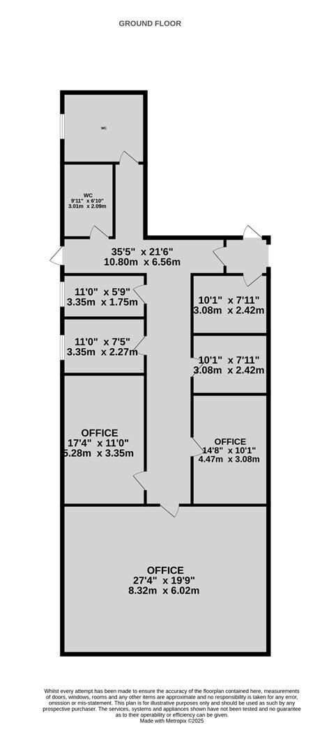 A ground floor office of approx 1,500 ft² with additional toilet facilities. the property benefits from allocated parking, security shutters, and Photo 11