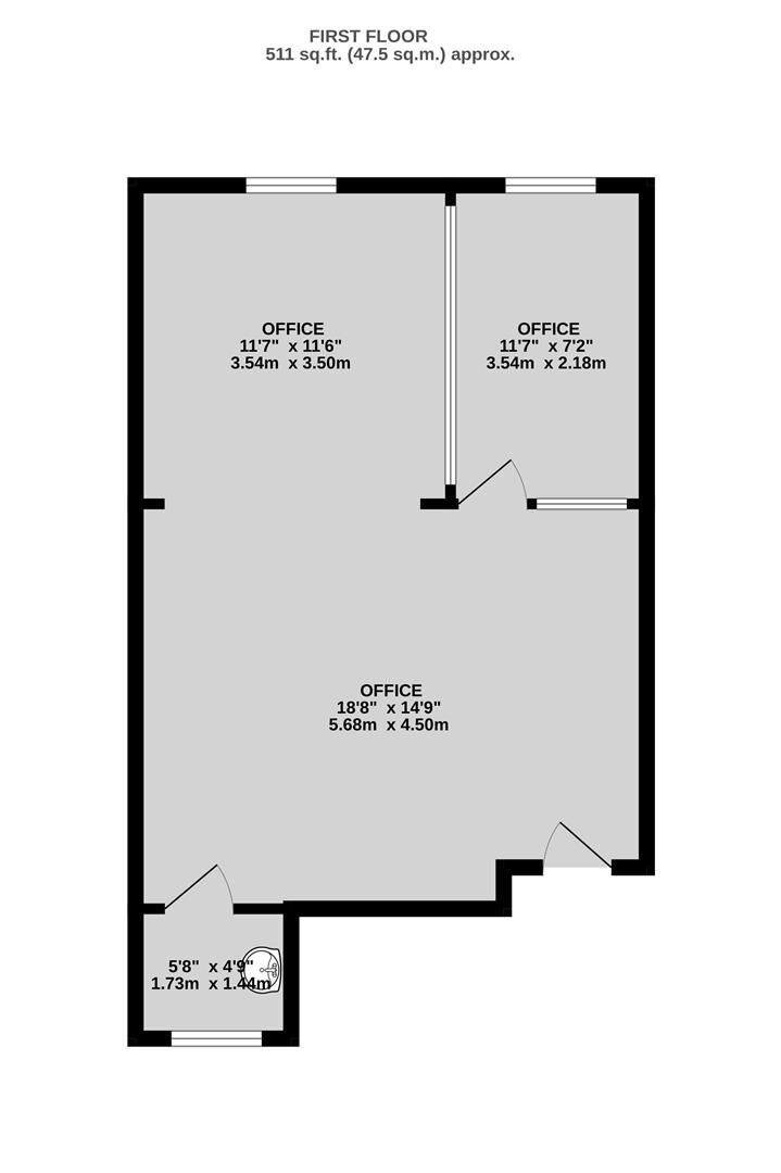 A well presented office suite extending to approximately 511 sq ft, thoughtfully arranged to provide a spacious open plan working area with the benefi Photo 11