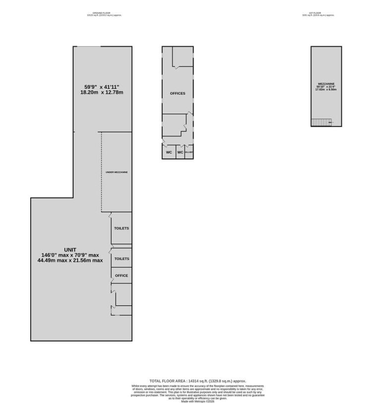 Large industrial unit with office space in Bristol, 11,675 ft² plus 1,700 ft² mezzanine available  Photo 12