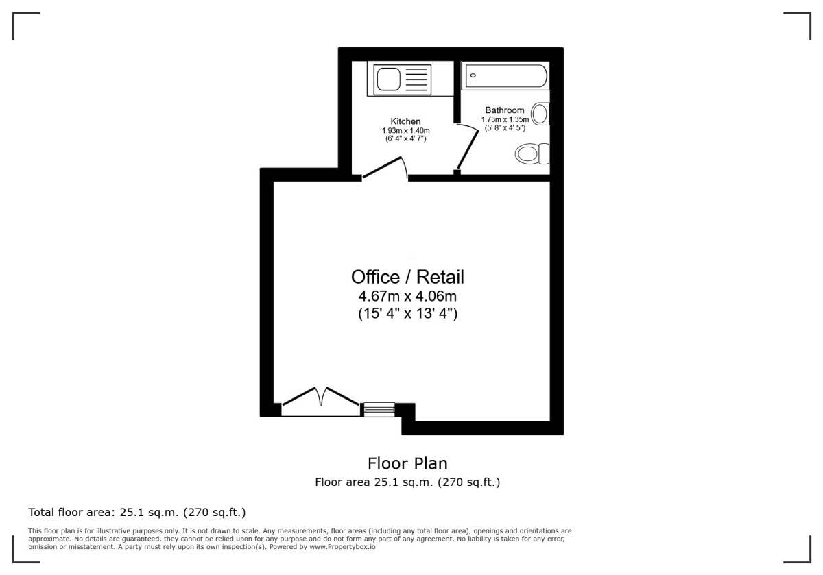 Self-contained E-Class premises of approx. 270 sq.ft (25m²) off busy Caversham Road, Reading Photo 15