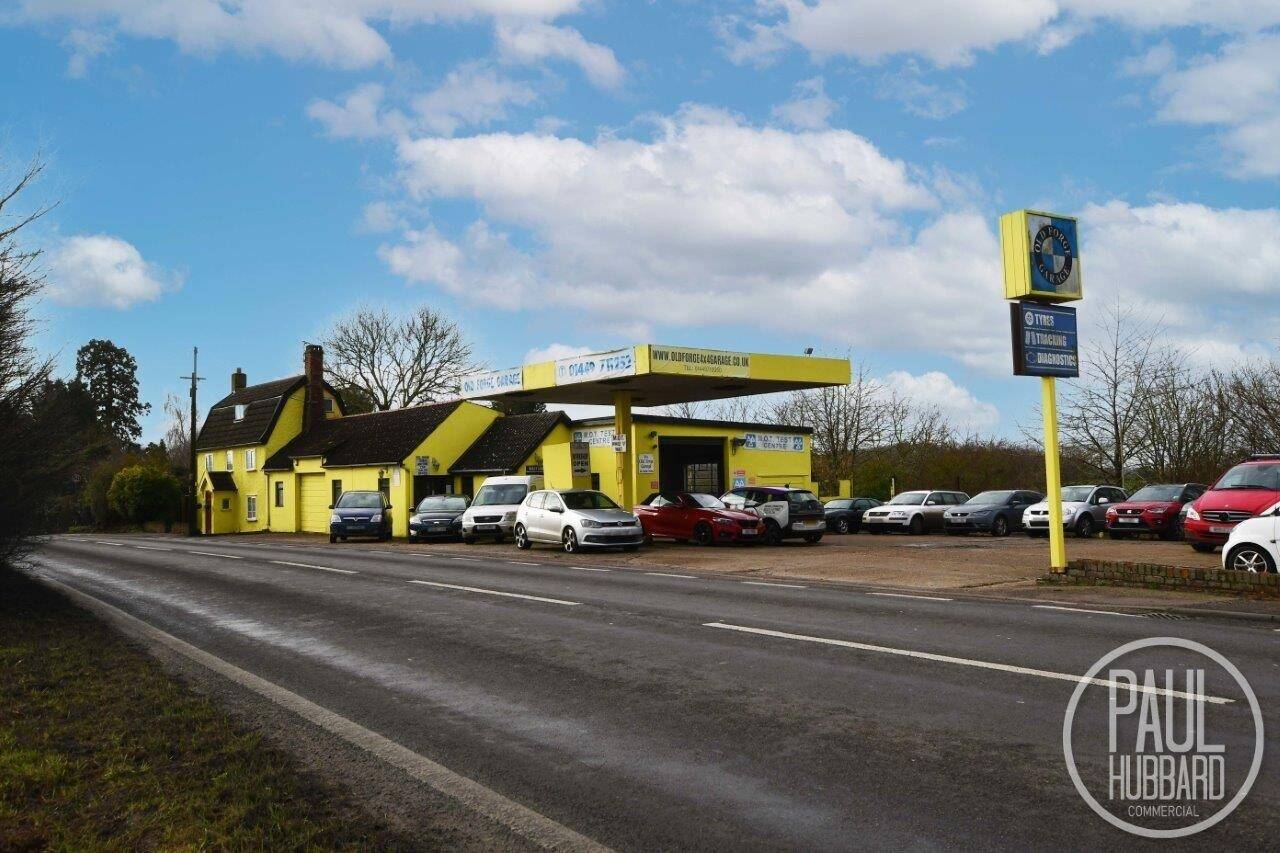 Prime Commercial Property with MOT Station, Workshop, Forecourt, and Cottage in Earl Stonham, Suffo Photo 2