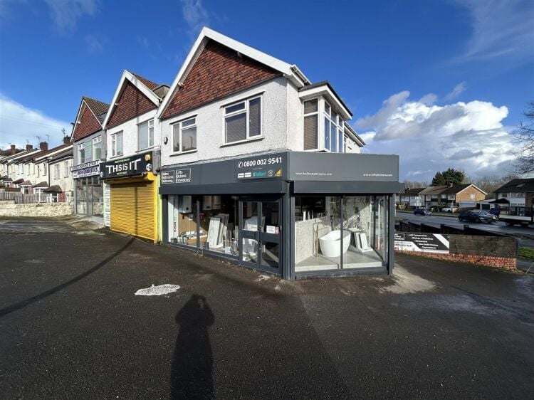 Retail unit of approximately 1,371 sq ft comprising a ground floor shop and basement level. the property offers significant outdoor space, including a Photo 2