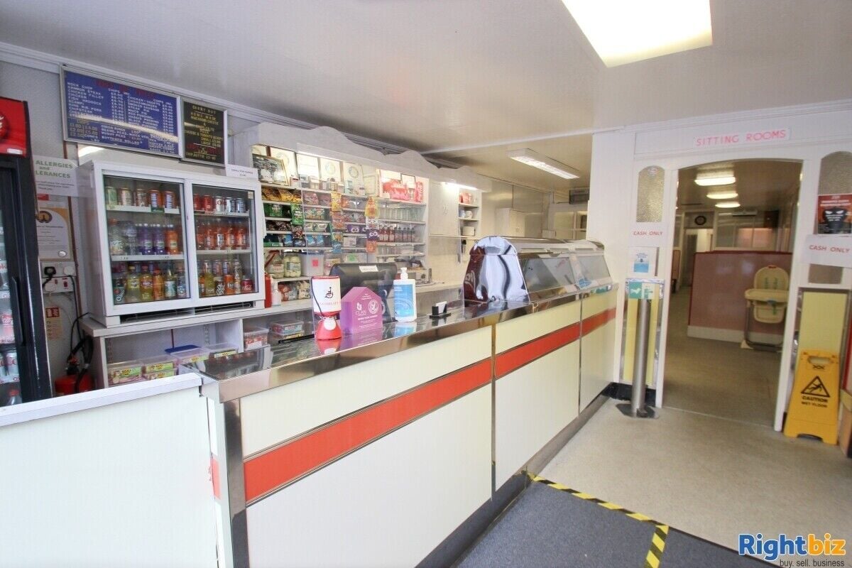 Prime High Street Fish & Chip Shop with Residential Properties in Elgin Moray Photo 2