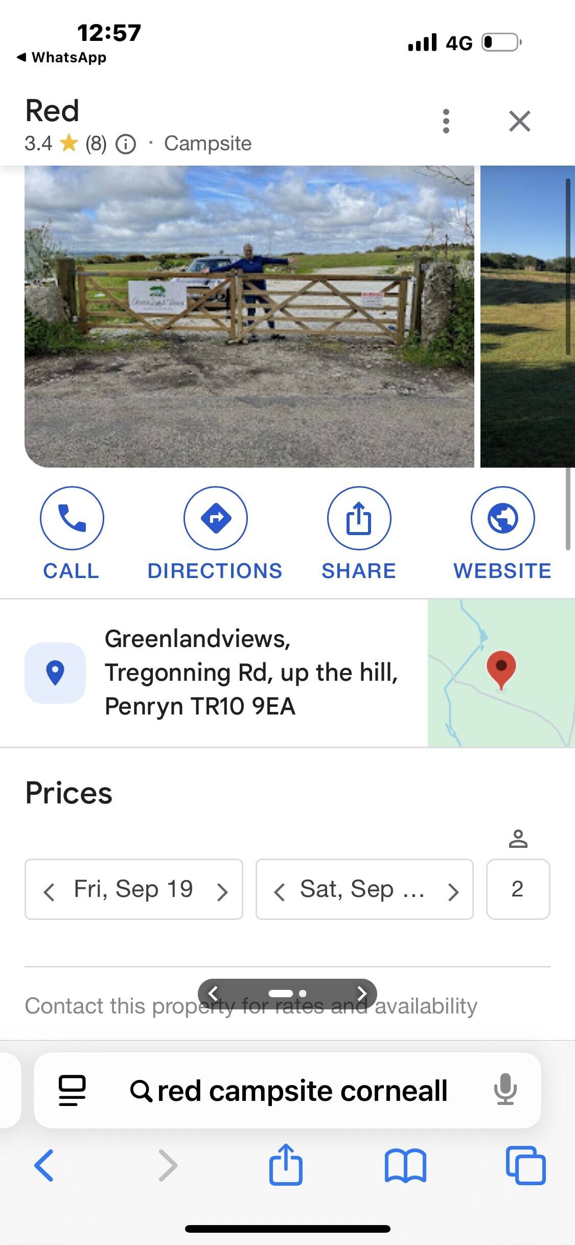 Campsite for sale in Penryn Cornwall with 4.39 acres and potential for development Photo 4