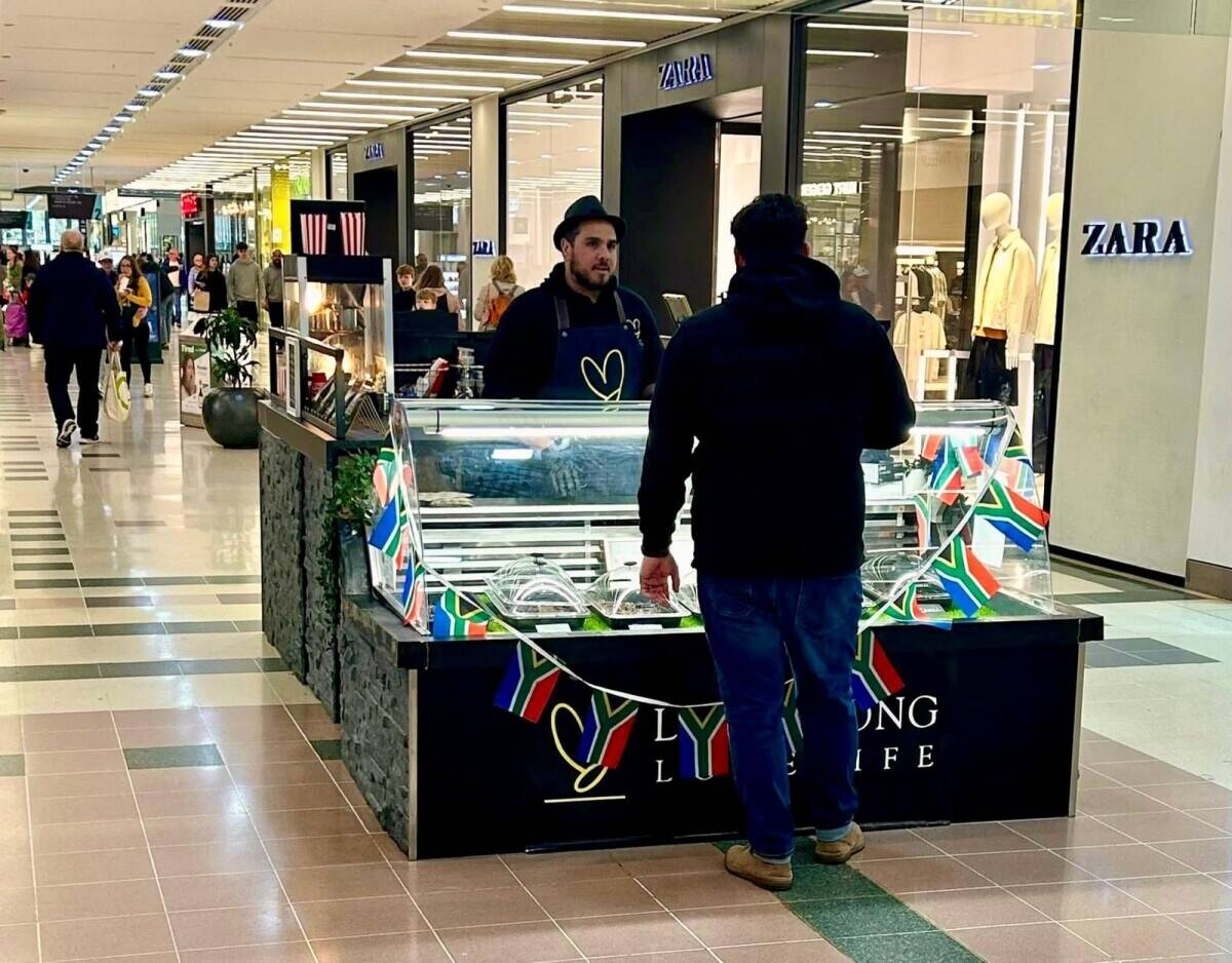 Unique Biltong Kiosk for Sale in Guildford's Friary Shopping Centre, Perfect for Retail Display Photo 4