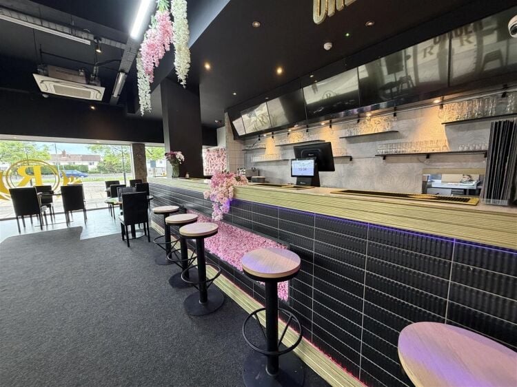 Ground floor restaurant for sale in Yate, Bristol with open dining area and kitchen space. Photo 5