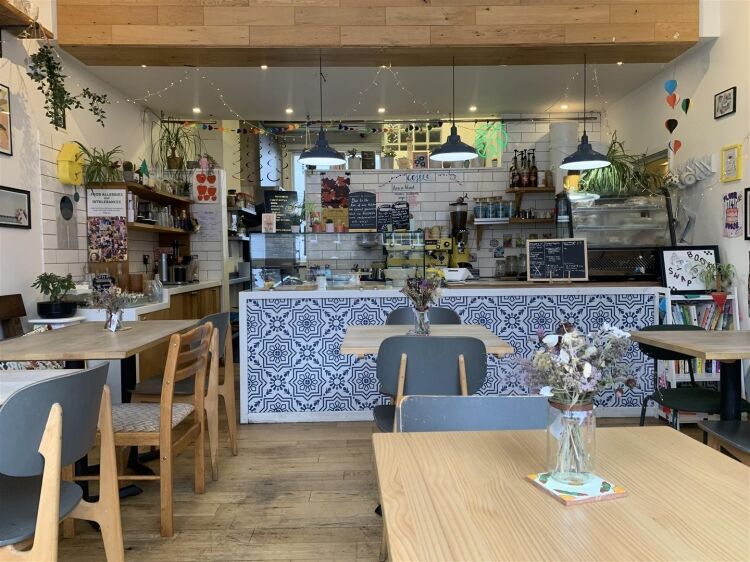 Café with customer seating and kitchen in Bristol, includes sublet basement yoga studio Photo 6