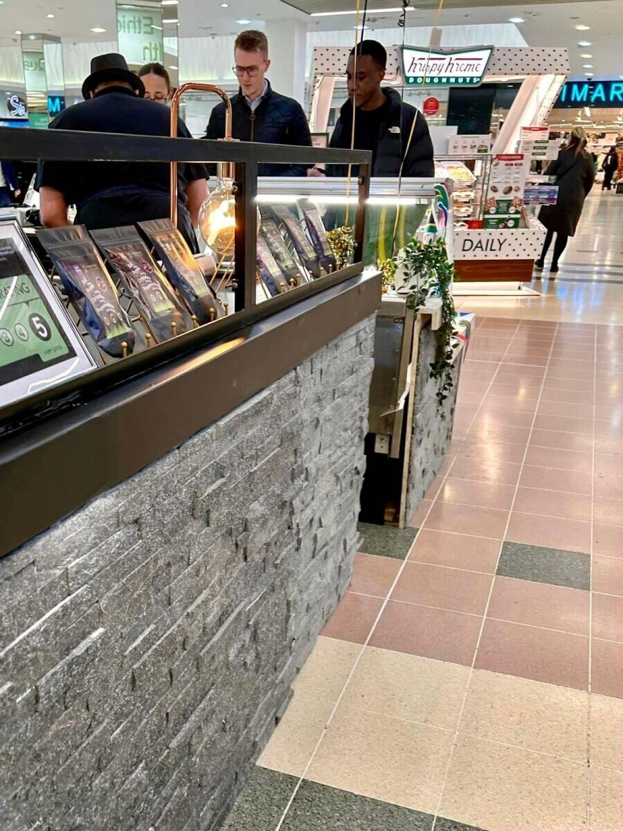Unique Biltong Kiosk for Sale in Guildford's Friary Shopping Centre, Perfect for Retail Display Photo 7