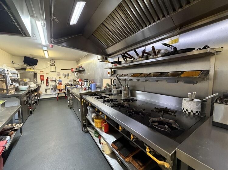 Ground floor restaurant for sale in Yate, Bristol with open dining area and kitchen space. Photo 7