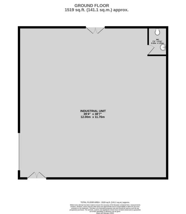 Brand new industrial unit of approximately 1,520 sq ft located on clothier road, brislington. the unit is arranged as an open plan workshop with toile Photo 8