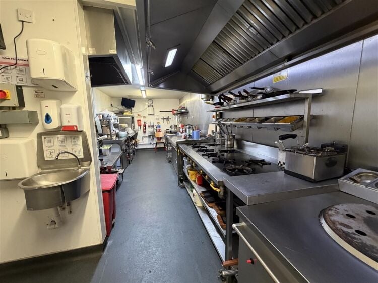 Ground floor restaurant for sale in Yate, Bristol with open dining area and kitchen space. Photo 8