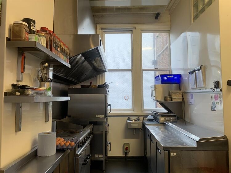 Café with customer seating and kitchen in Bristol, includes sublet basement yoga studio Photo 9