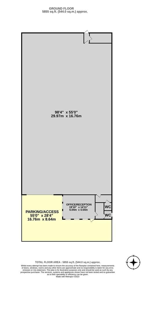 A well presented industrial unit of approximately 5,860 ft² arranged predominantly as a warehouse with ancillary offices/reception, male and fema Photo 9