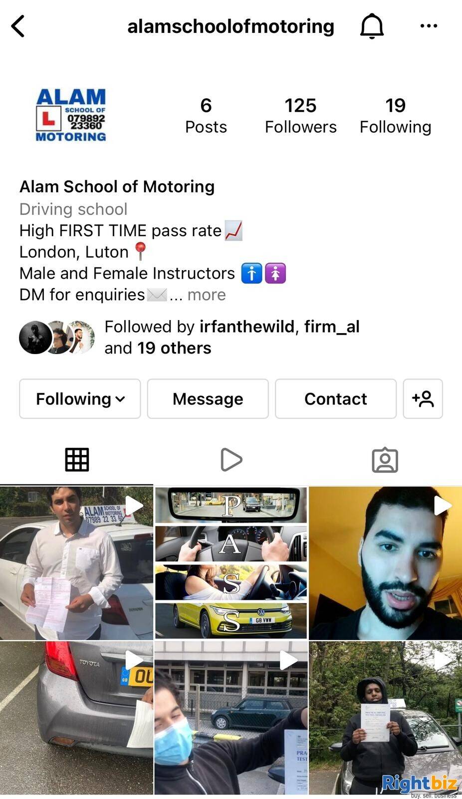 School of motoring for sale