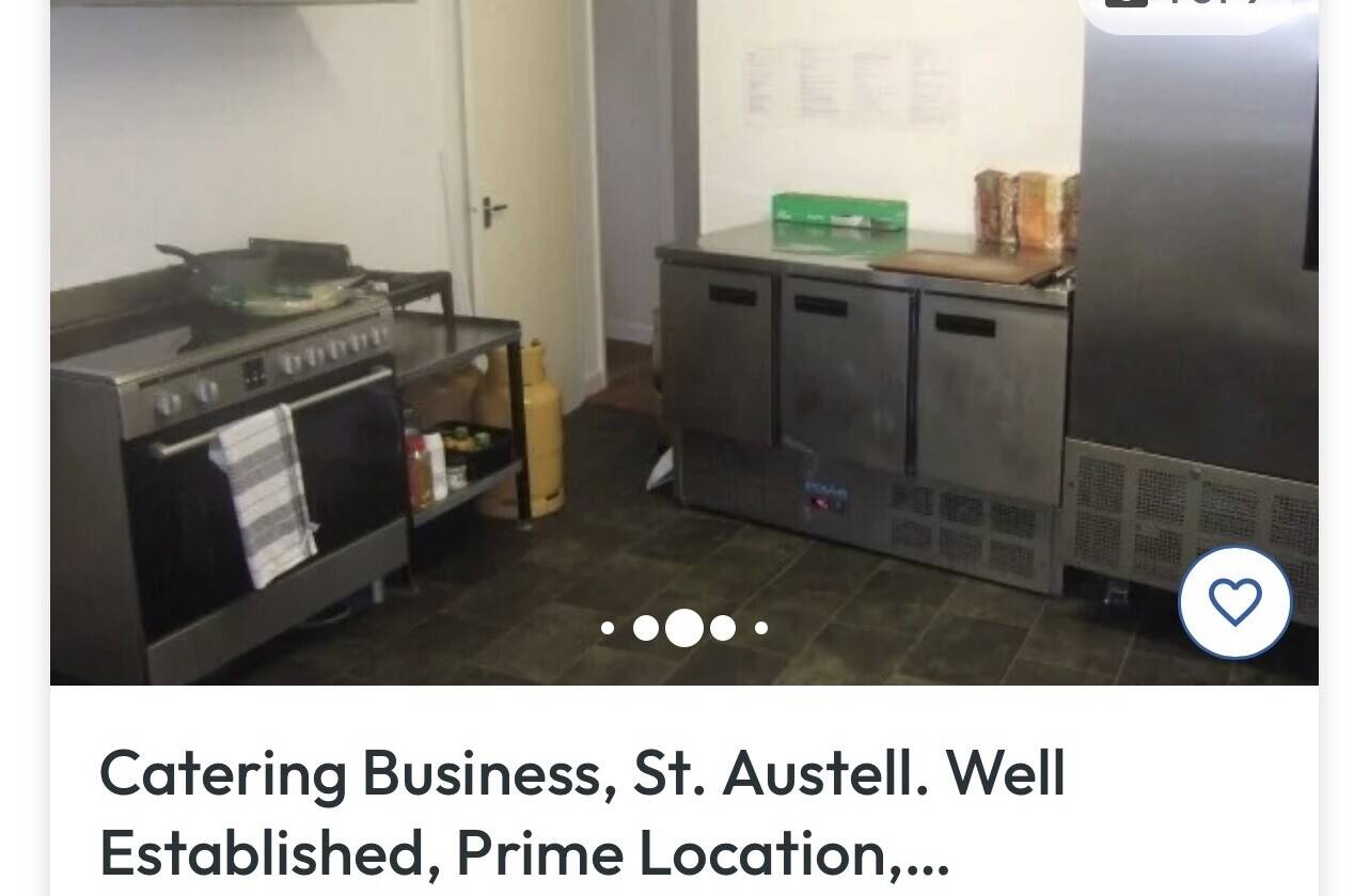 Cornwall Catering business for sale