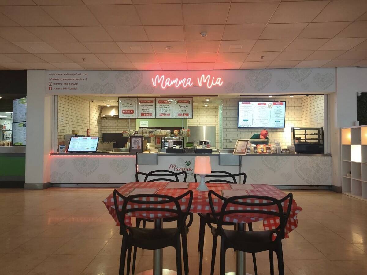 Italian takeaway in Castle Quarter food court