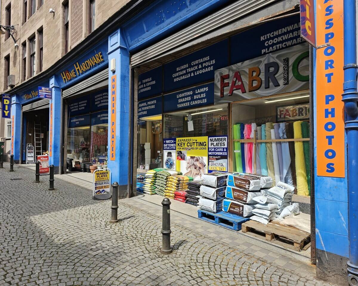 WELL ESTABLISHED HARDWARE/DIY AND FABRIC STORE IN DUNDEE CITY CENTRE