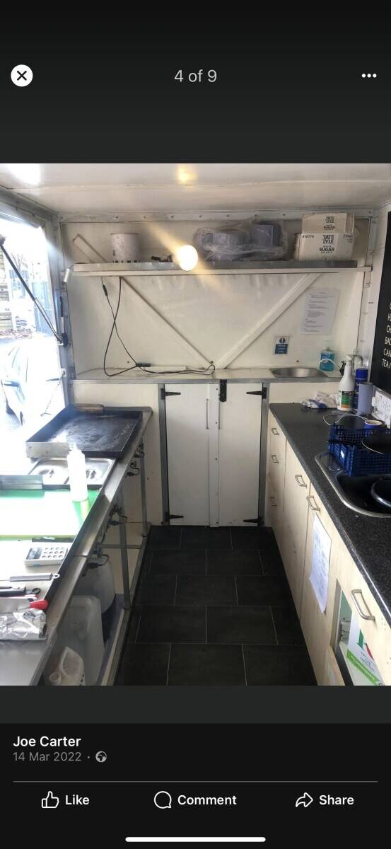 Burger van with plot/pitch