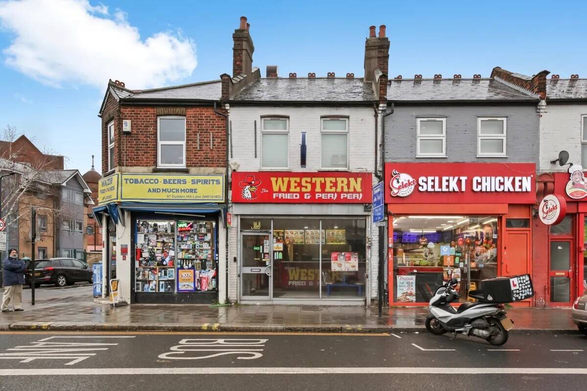Chicken and Pizza shop nestled in the vibrant heart of Dudden Hill Chicken and Pizza shop nestled in the vibrant heart of Dudden Hill