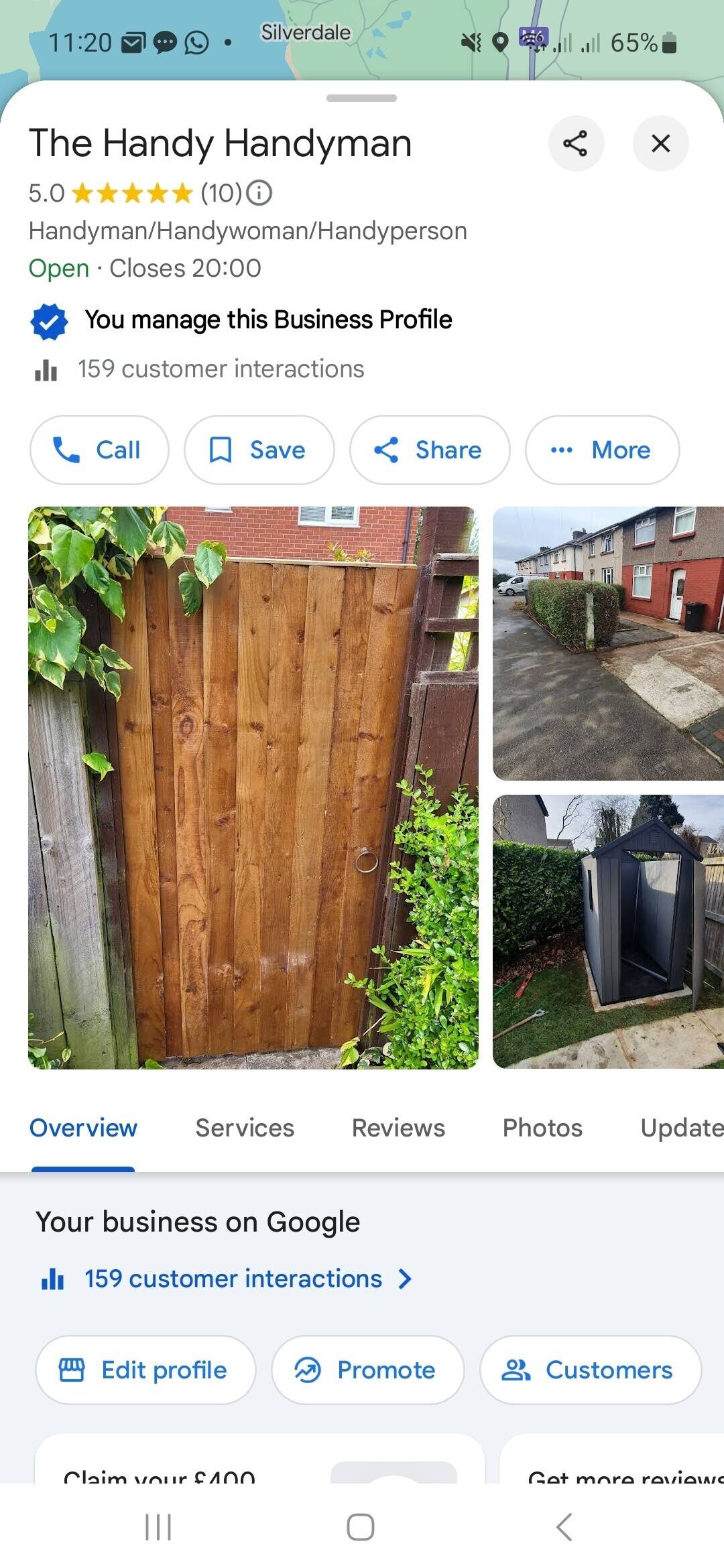 Handyman business with local customers and daily calls Photo 1