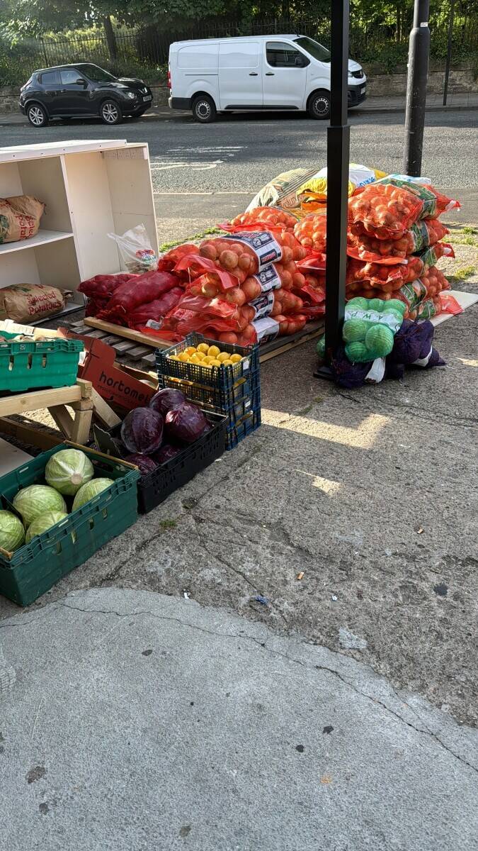 Fruit And Vegetables And Ice Cream Shop