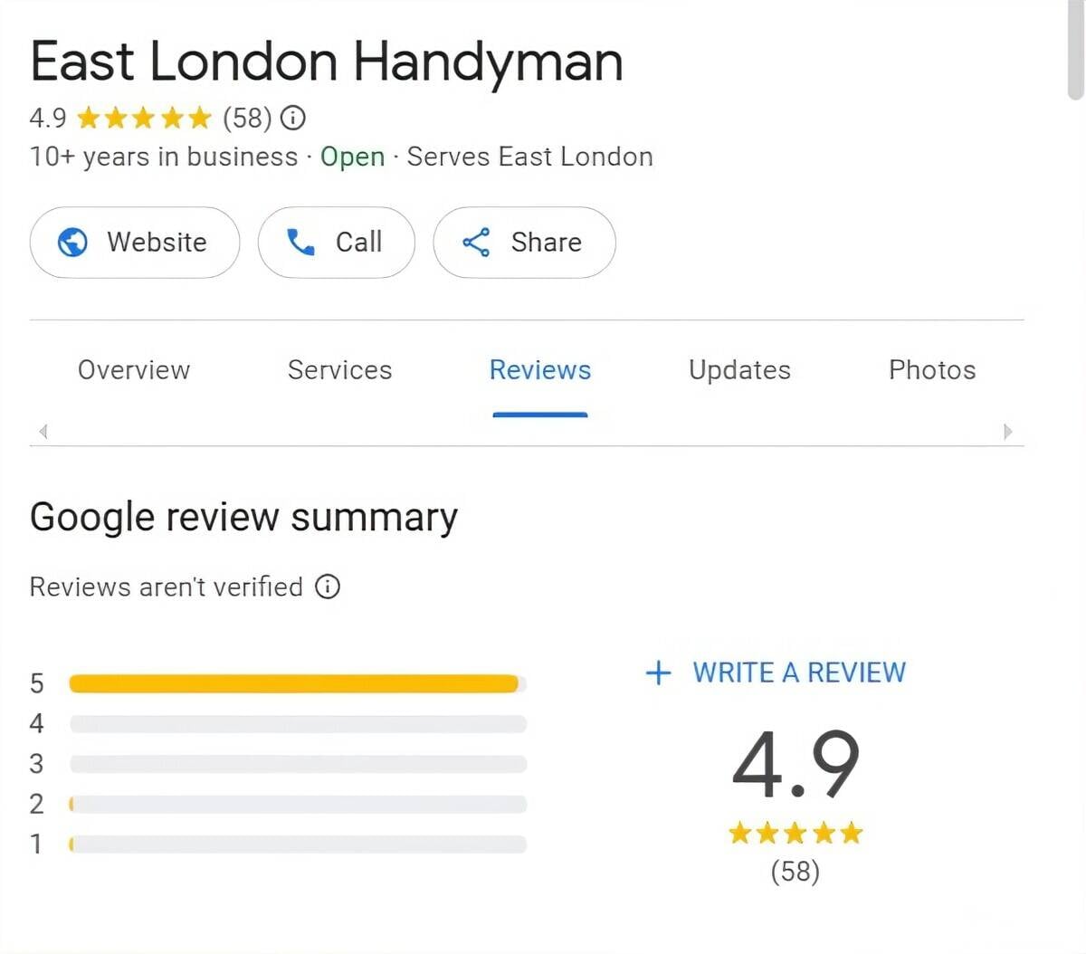 East London Handyman Business for Sale Photo 1