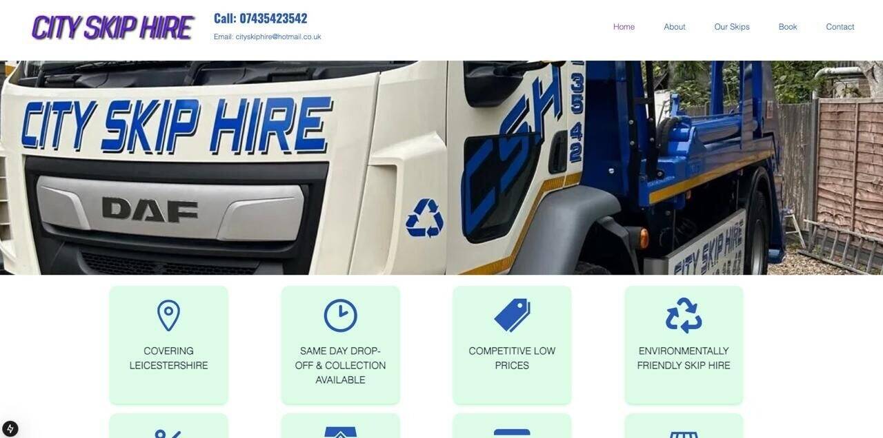 RARE OPPURTUNITY OF A BRAND NEW SET-UP SKIP HIRE LTD COMPANY READY TO GO