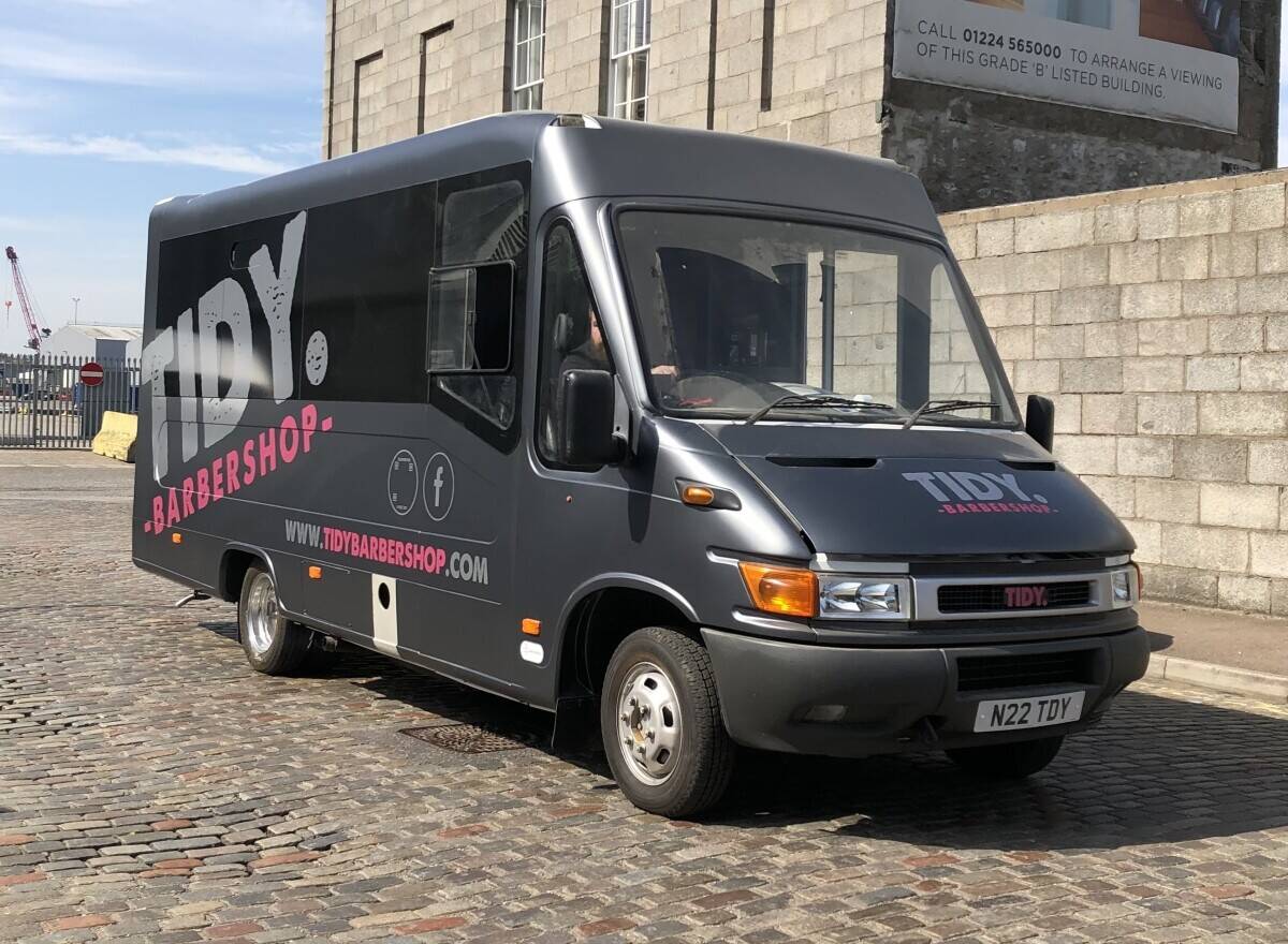 Mobile Barbershop - Mini Bus Conversion