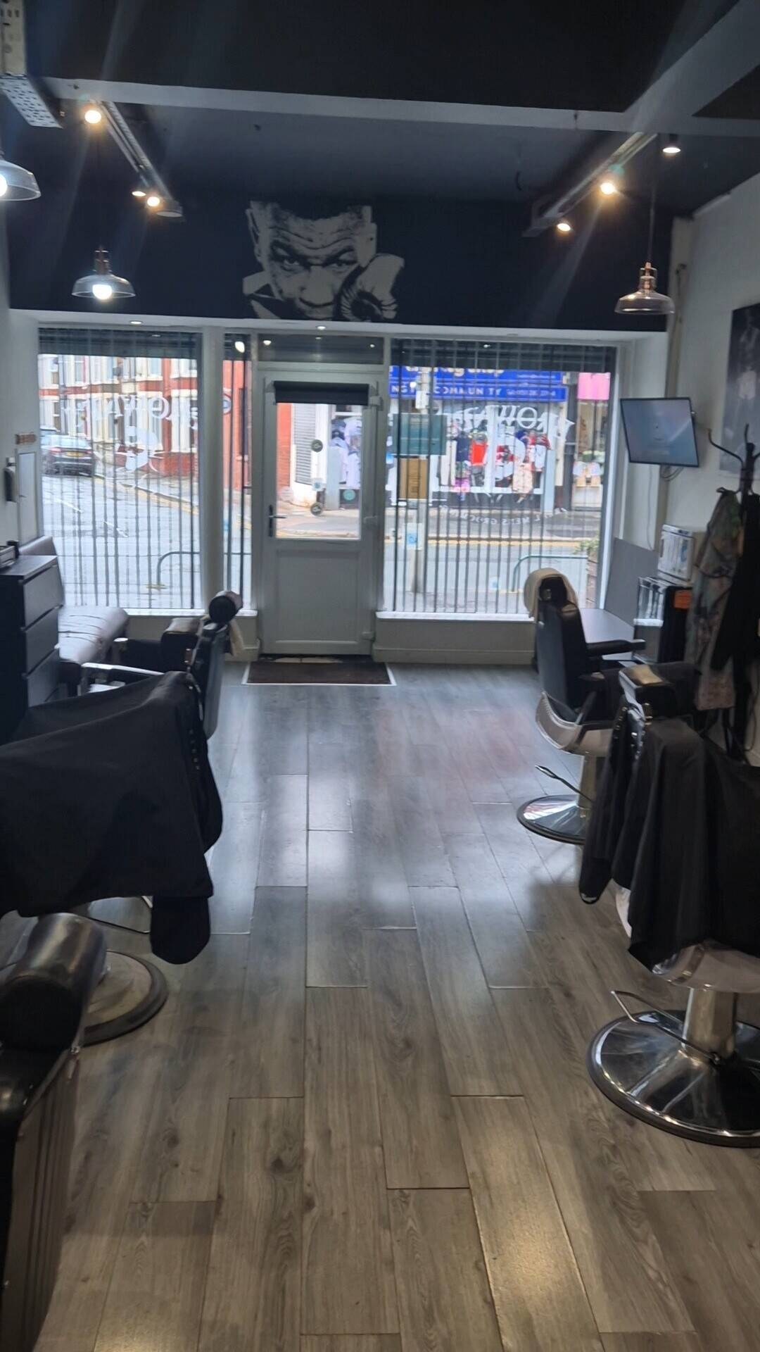 Established barber shop advertising ending