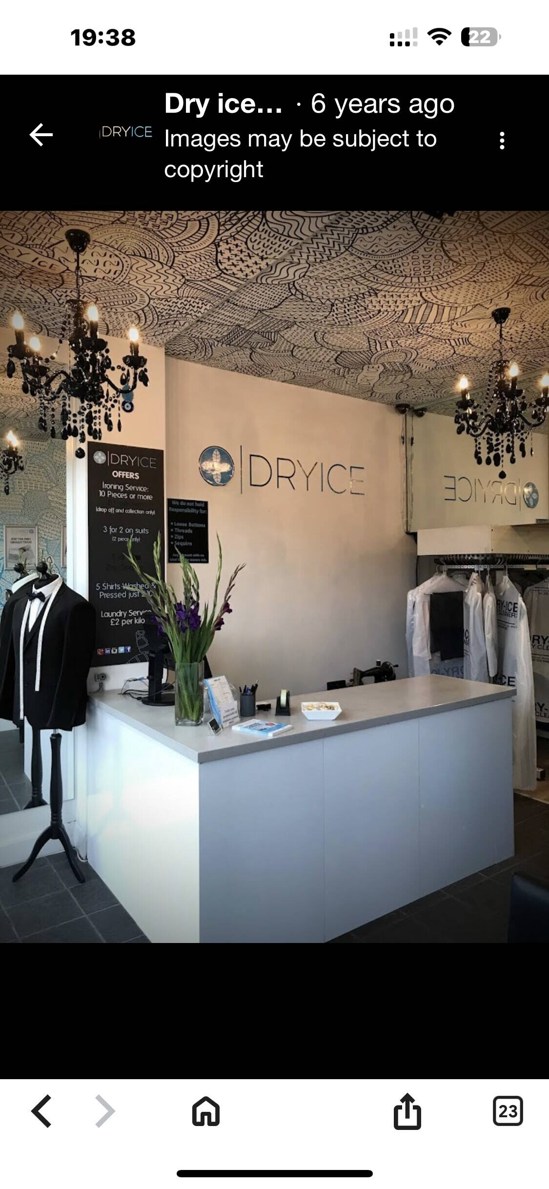 Dry Cleaners & Ironing service for sale in Shortlands London.