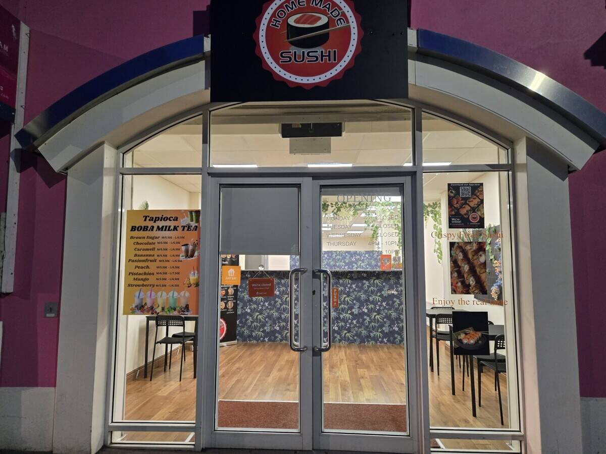 HOME MADE SUSHI European-style unconventional sushi takeaway located in the heart of Lurgan town centre.