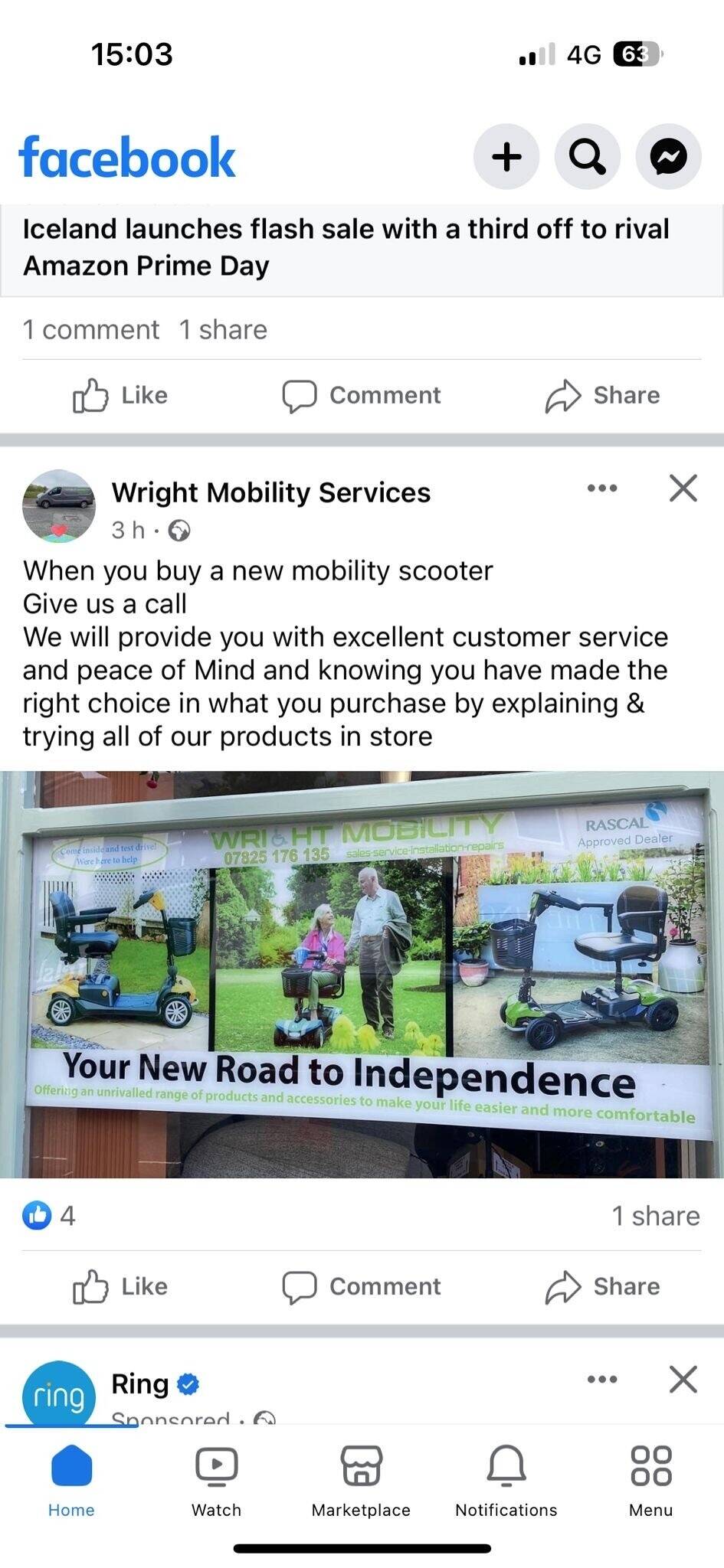 Well Established Mobility Shop with great customer service