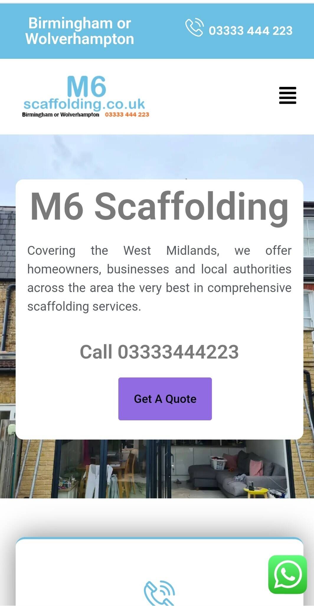 M6Scaffolding.co.uk for sale domain for sale Photo 1