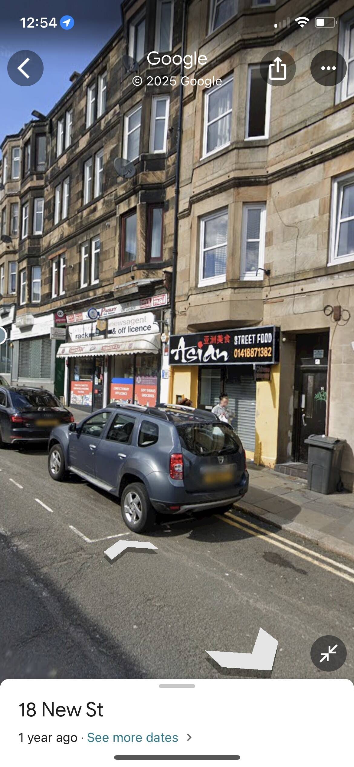 Takeaway sale in paisley town centre