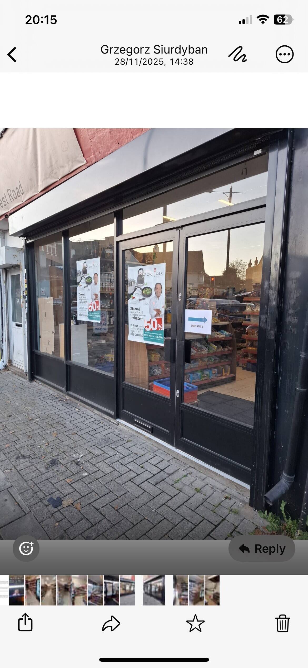 International shop in West-Cliff (With a flat)