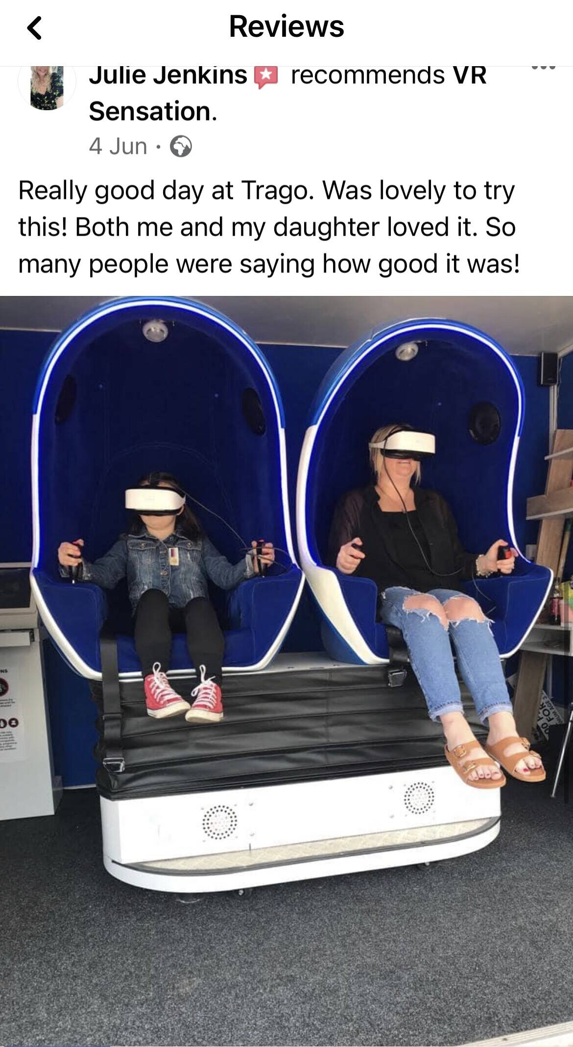Mobile Entertainment Virtual Reality similator