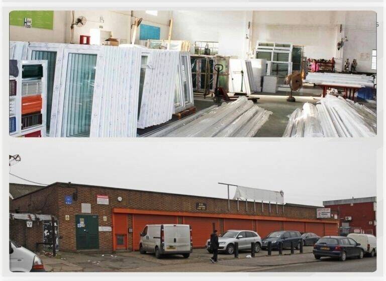 Factory double-glazing warehouse in East London