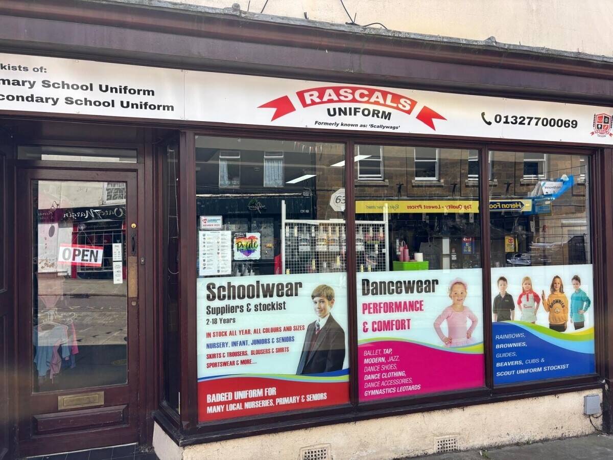 Uniform Shop for sale in Daventry Northamptonshire