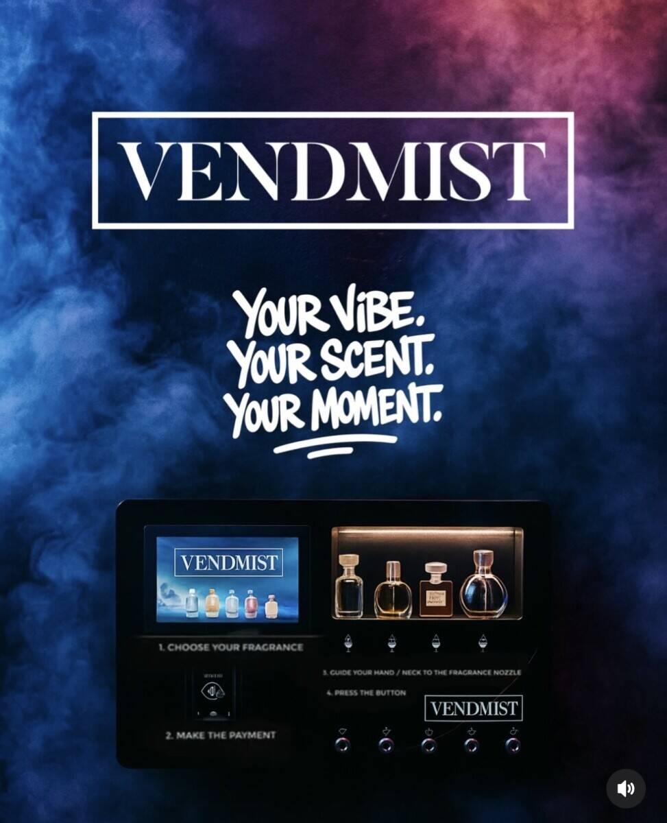 Perfume vending machine
